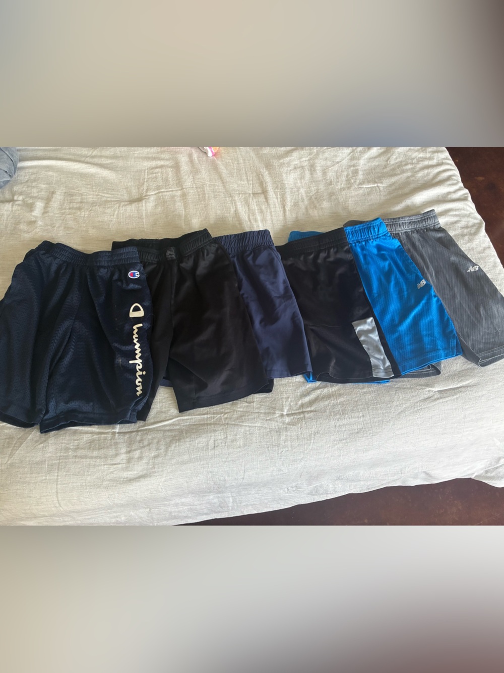 Lot of 6 Boy Athletic Shorts- New Balance and other brands